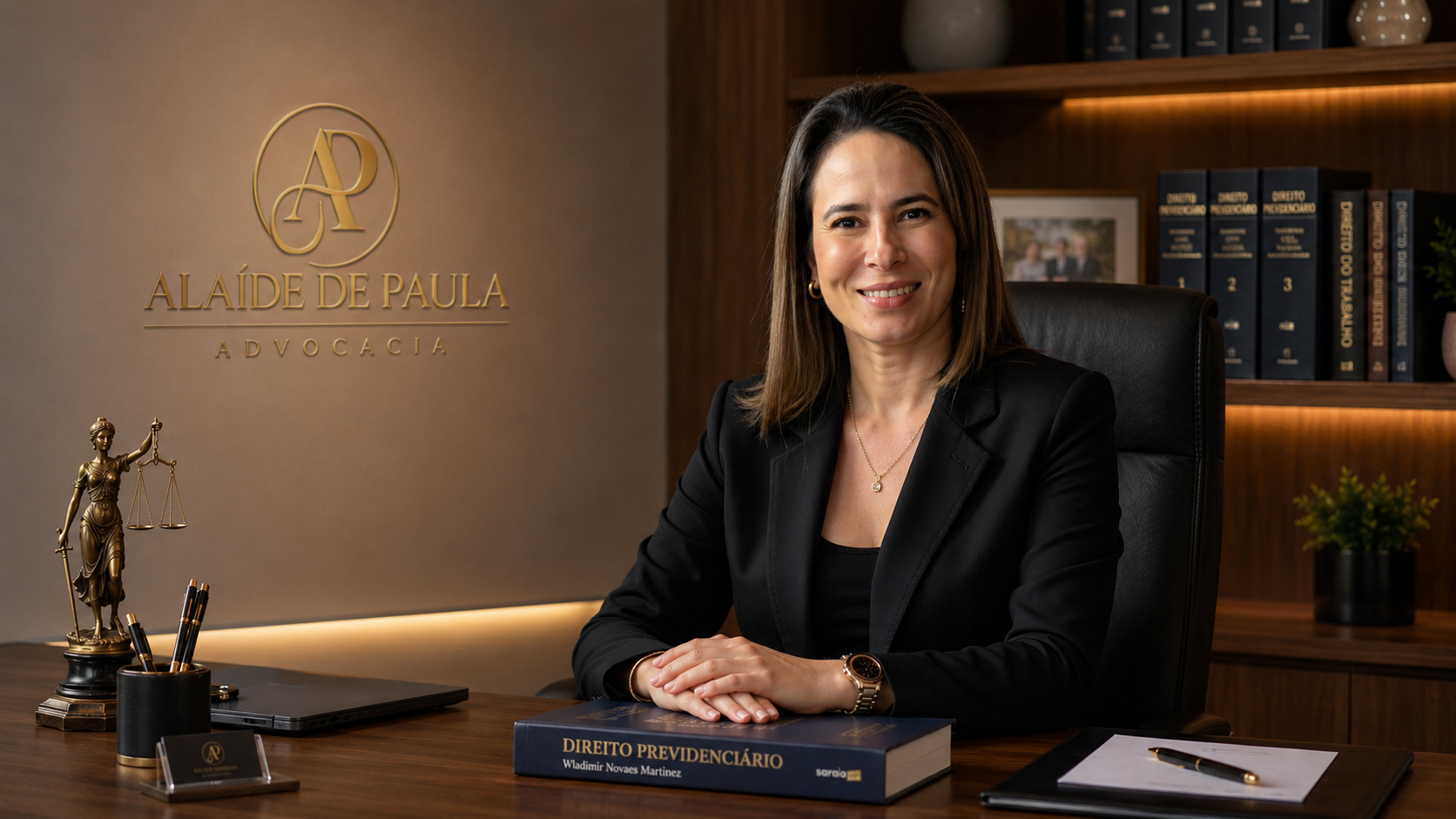 Dra. Alaíde de Paula em seu escritório